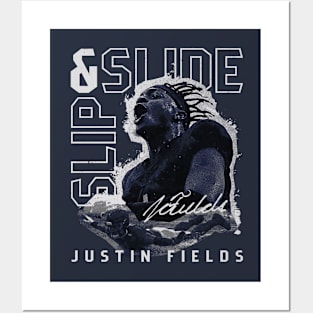 Justin Fields Chicago Slip & Slide Posters and Art